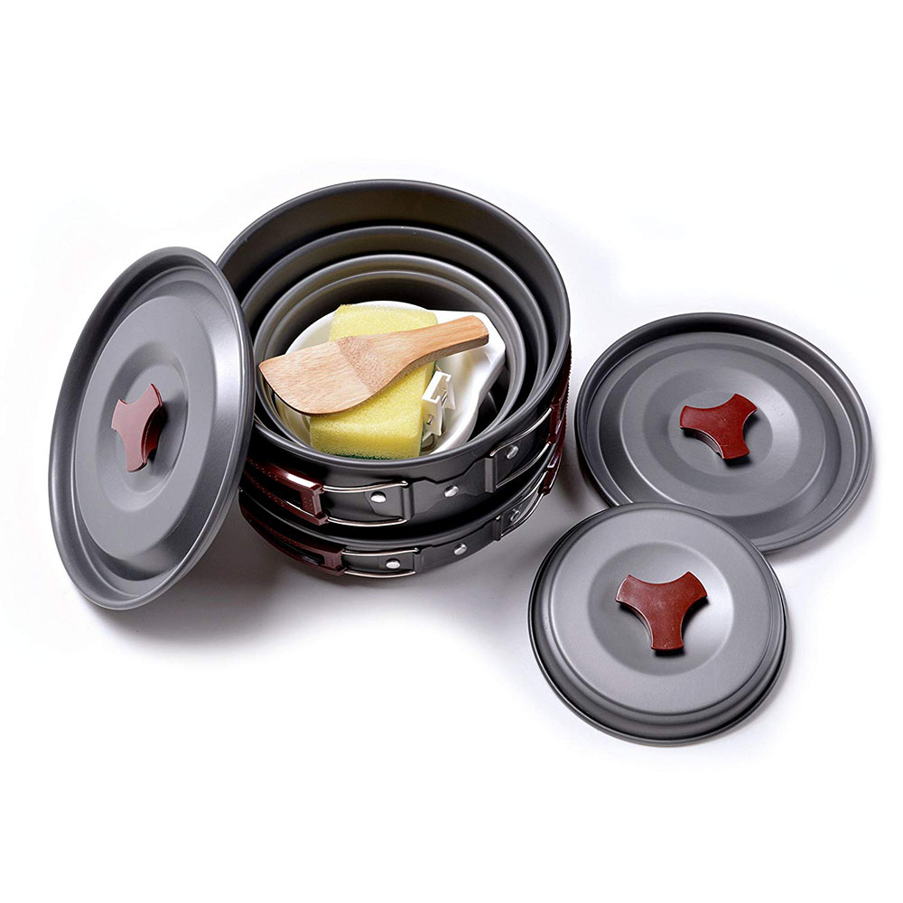 야외 캠핑 조리기구 키트, 논스틱 캠핑 팬, 경량 요리 - Camping Cooking Rice 리뷰 및 가격