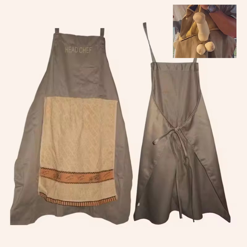새로운 셰프들 장난용 앞치마, 포켓이 있는 창의적인 장 - Camping Cooking Apron 리뷰 및 가격