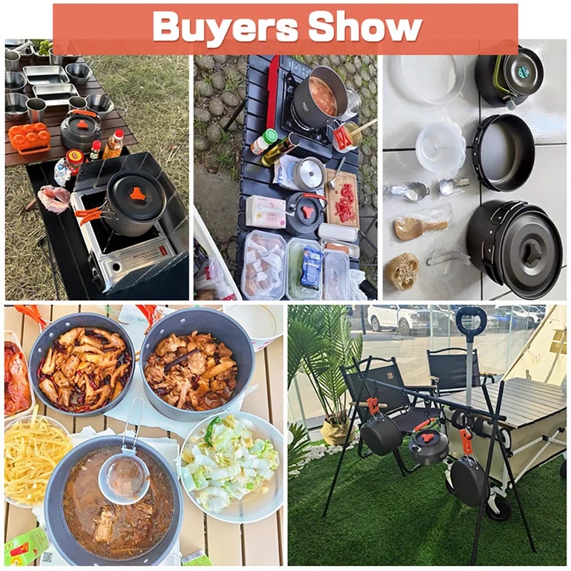 캠핑 요리 세트 캠핑 조리기구 여행용 식기 야외 피크닉 - Camping Cooking Rice 리뷰 및 가격